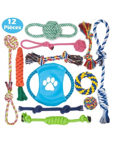 Lot de 12 jouets en cordes 