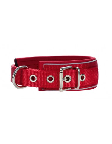 Collier pour chien Neopren Reflect Nylon rouge 