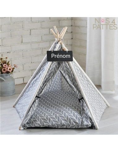 Tente tipi indien en coton pour chat et chien 