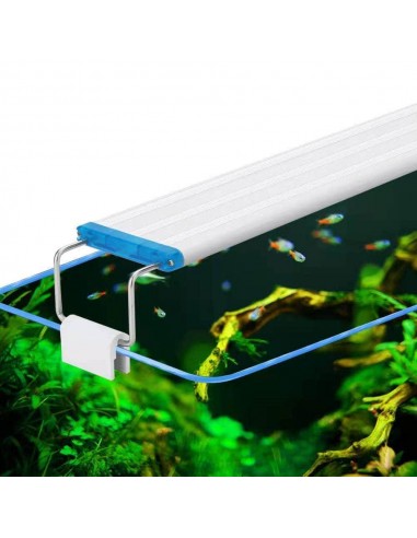 Rampe à LED extensible éclairage pour aquarium avec braquettes extensibles 18-72 cm 