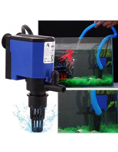 3 en 1 filtre interne submersible, pompe à air et purificateur d'eau pour aquarium 