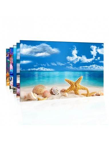 Photo de fond poster auto-adhésif monde sous-marin 3D pour aquarium affiche murale aquarium 