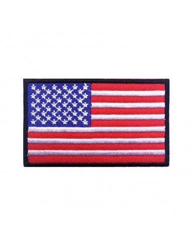 Embroidered Velcro Patches for Dog Harnesses - American Flag - USA 